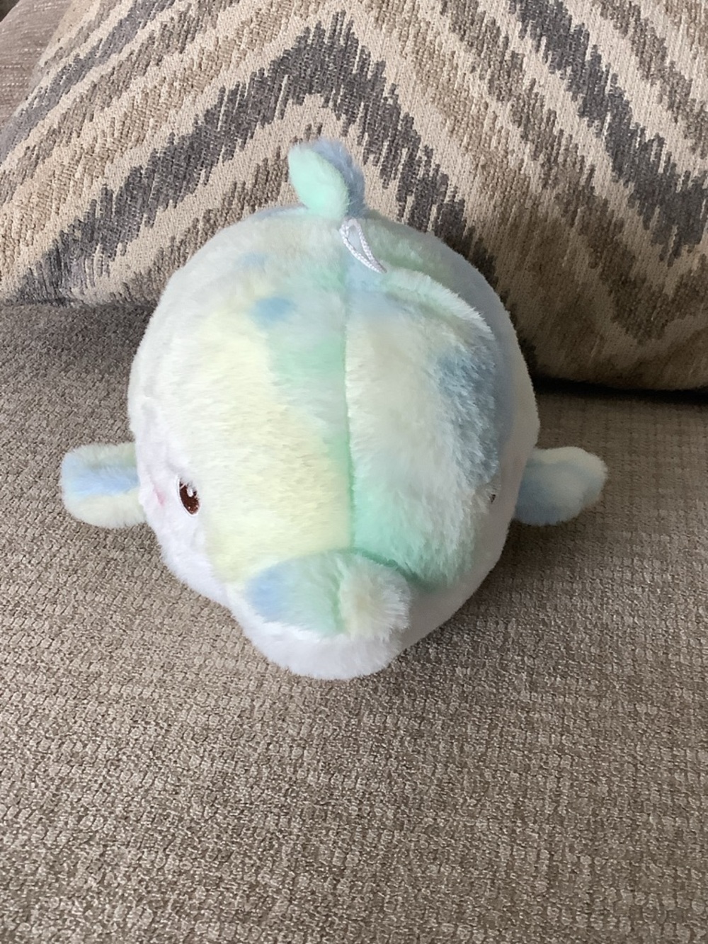 Plush Small Pet Toy - Pastel Multicolor Soft Dolphin